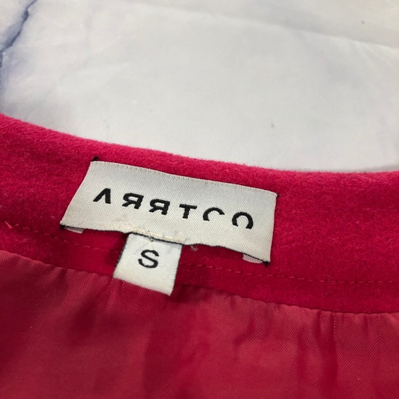 ARRTCO Retro Pink Thick Silver Button Dress - Picture 5 of 8